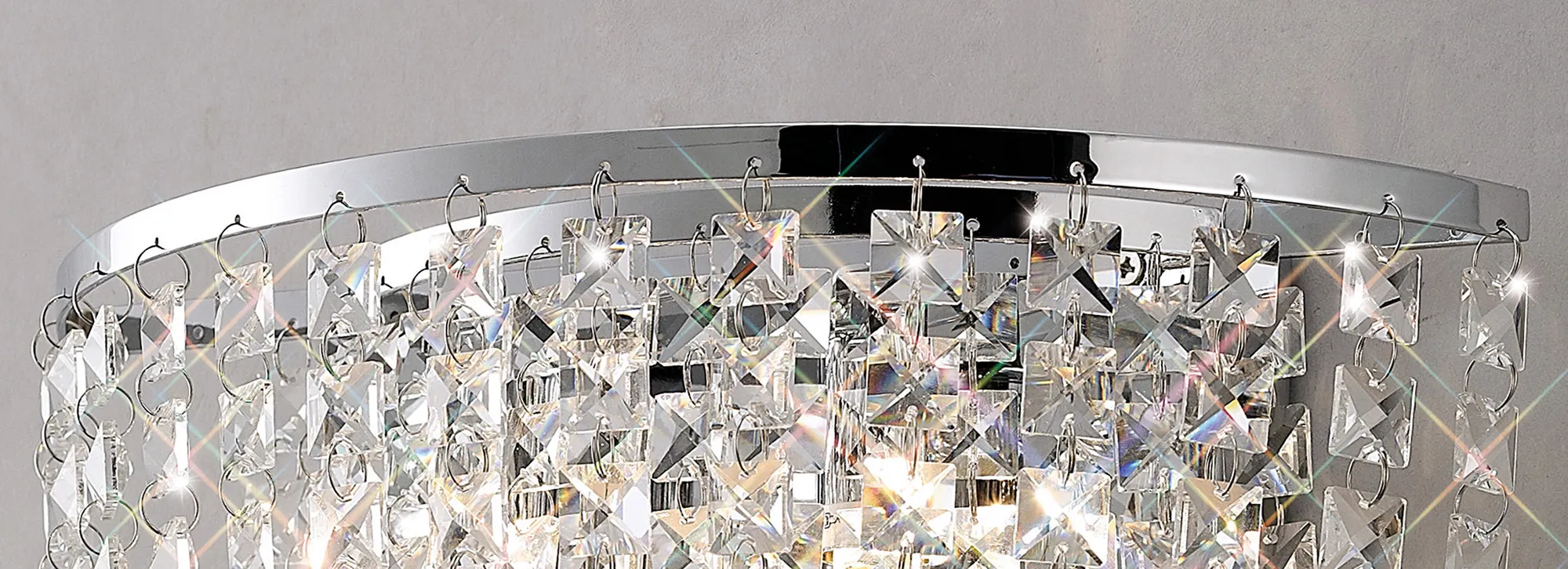 Cosmos Crystal Wall Lights Diyas Flush Crystal Wall Lights